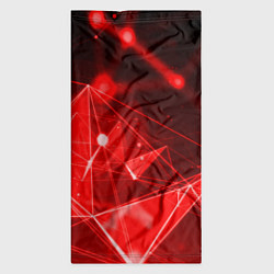 Бандана-труба Абстрактные красные лучи, цвет: 3D-принт — фото 2