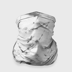 Бандана-труба Серый трещины тай-дай, цвет: 3D-принт