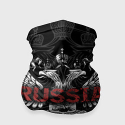 Бандана-труба Герб России с надписью Russia, цвет: 3D-принт