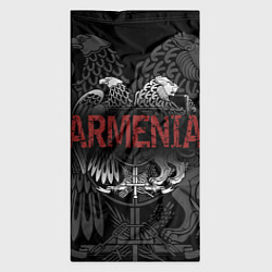 Бандана-труба Герб Армении с надписью Armenia, цвет: 3D-принт — фото 2