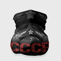 Бандана-труба Герб Советского союза с надписью СССР, цвет: 3D-принт