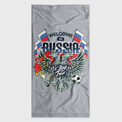 Бандана-труба Welcome to Russia - футбол, цвет: 3D-принт — фото 2