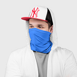 Бандана-труба Однотонный неоновый синий цвет, цвет: 3D-принт — фото 2