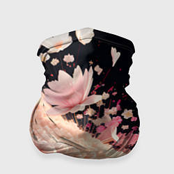 Бандана-труба Множество розовых цветов, цвет: 3D-принт