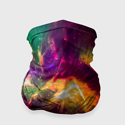 Бандана-труба Небула в космосе разноцветная - нейронная сеть, цвет: 3D-принт