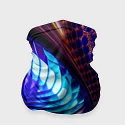 Бандана-труба Неоновый водоворот, цвет: 3D-принт