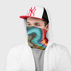 Бандана-труба Волны цвета, цвет: 3D-принт — фото 2