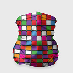 Бандана-труба Color cubes, цвет: 3D-принт