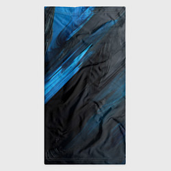Бандана-труба Синяя краска на черном фоне, цвет: 3D-принт — фото 2