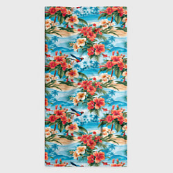 Бандана-труба Гавайский стиль летние цветы, цвет: 3D-принт — фото 2