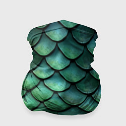 Бандана-труба Чешуя зелёного дракона, цвет: 3D-принт