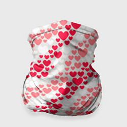Бандана-труба Волны Любви - сердечки, цвет: 3D-принт