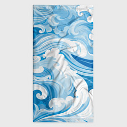 Бандана-труба Голубые волны, цвет: 3D-принт — фото 2