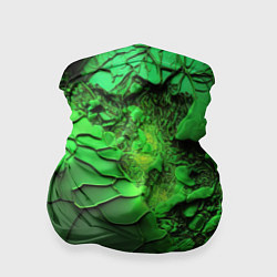 Бандана-труба Объемная зеленая текстура, цвет: 3D-принт