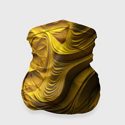Бандана-труба Объемная желтая текстура, цвет: 3D-принт
