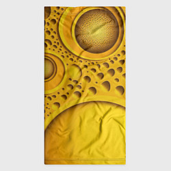 Бандана-труба Желтая объемная текстура, цвет: 3D-принт — фото 2