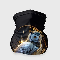 Бандана-труба Снежная сова, цвет: 3D-принт
