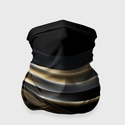 Бандана-труба Чёрно-золотой градиент, цвет: 3D-принт