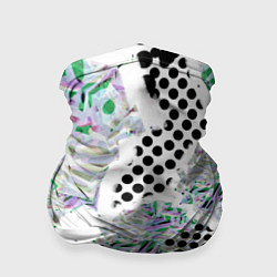 Бандана-труба Контрастная абстракция, цвет: 3D-принт