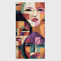 Бандана-труба Геометрические портреты девушек, цвет: 3D-принт — фото 2