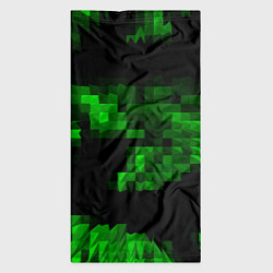Бандана-труба Зеленые пирамиды, цвет: 3D-принт — фото 2