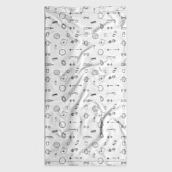 Бандана-труба Спортивные аксессуары паттерн, цвет: 3D-принт — фото 2