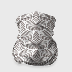 Бандана-труба Орнамент из тропических листьев с сердечком, цвет: 3D-принт