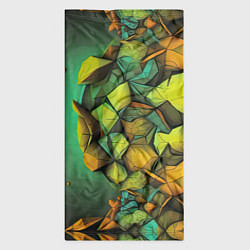 Бандана-труба Зеленая объемная абстракция, цвет: 3D-принт — фото 2