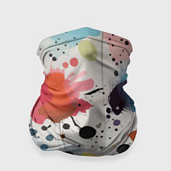 Бандана-труба Colorful blots - vogue - abstraction, цвет: 3D-принт