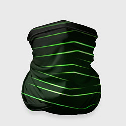 Бандана-труба Green abstract dark background, цвет: 3D-принт