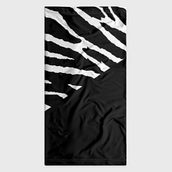 Бандана-труба Полосы зебры с черным, цвет: 3D-принт — фото 2