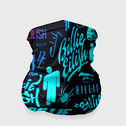 Бандана-труба Billie Eilish neon pattern, цвет: 3D-принт