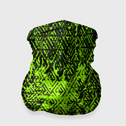 Бандана-труба Зелёная глитч инфекция, цвет: 3D-принт