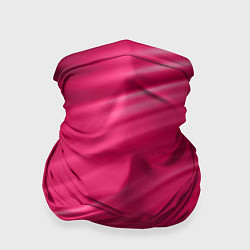 Бандана-труба Абстрактный волнистый узор в красно-розовых тонах, цвет: 3D-принт