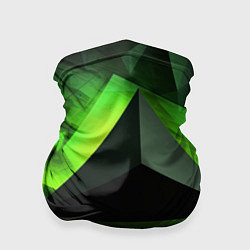 Бандана-труба Зеленые треугольники, цвет: 3D-принт