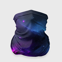 Бандана-труба Бескрайний космос фиолетовый, цвет: 3D-принт