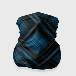 Бандана-труба Тёмно-синяя шотландская клетка, цвет: 3D-принт