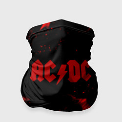 Бандана-труба AC DC огненный стиль, цвет: 3D-принт
