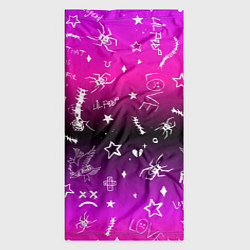 Бандана-труба Тату Лил Пипа на фиолетовом, цвет: 3D-принт — фото 2