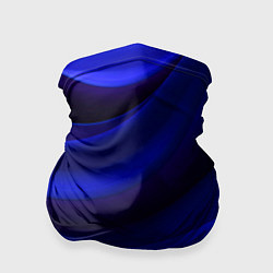 Бандана-труба Темная синяя абстракция, цвет: 3D-принт