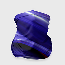 Бандана-труба Фиолетовые абстрактные волны, цвет: 3D-принт