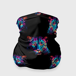 Бандана-труба Паттерн с леопардами, цвет: 3D-принт