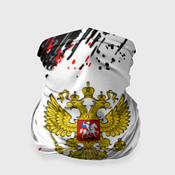 Бандана-труба Россия герб рф спорт краски, цвет: 3D-принт