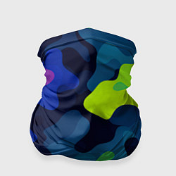 Бандана-труба Яркие кислотные пятна паттерн, цвет: 3D-принт