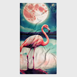Бандана-труба Розовый фламинго на фоне луны, цвет: 3D-принт — фото 2