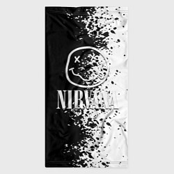 Бандана-труба Nirvana чернобелые краски рок, цвет: 3D-принт — фото 2