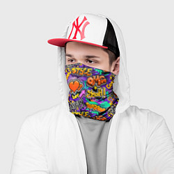 Бандана-труба Graffiti style, цвет: 3D-принт — фото 2