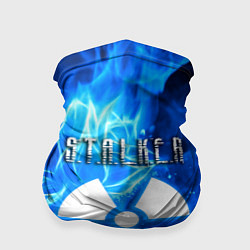 Бандана-труба Stalker голубой огонь припяти, цвет: 3D-принт