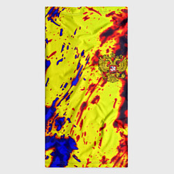 Бандана-труба Герб РФ огненный стиль текстура, цвет: 3D-принт — фото 2