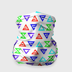 Бандана-труба Ведьмак логотипы паттерн, цвет: 3D-принт